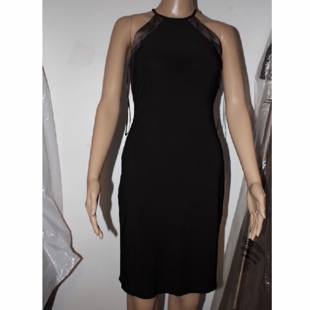 Black/nude social dress